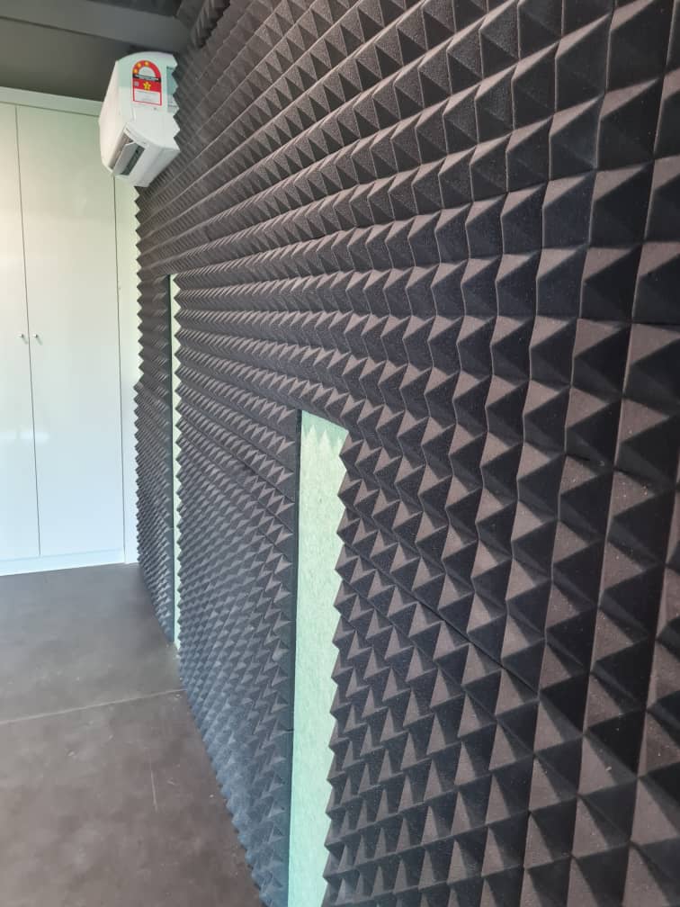 Foam wall panel installation for commercial space in Malaysia
